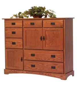 Old English Mission Grande Door Chest