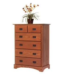 Old English Mission 6 Drawer Chest