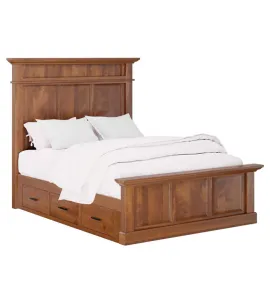 Cade’s Cove Panel Bed with Underbed Storage To The Floor
