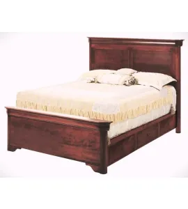 Versailles Panel Bed with Short FB &amp; Underbed Storage Raised 2"