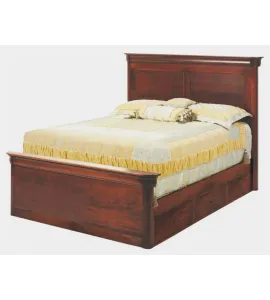 Versailles Panel Bed with Short FB &amp; Underbed Storage To The Floor