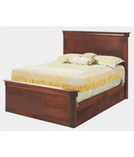 Versailles Panel Bed with Short FB &amp; Underbed Storage To The Floor
