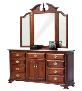 Victoria's Tradition 72" 7 Drawer 2 Door Dresser