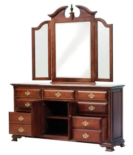 Victoria's Tradition 72&quot; 7 Drawer 2 Door Dresser