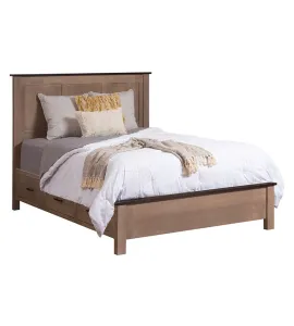 Williamsport Panel Bed with Underbed Storage Raised 6" - QUICK SHIP