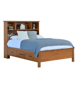 Williamsport Bookcase Bed with Underbed Storage Raised 6"