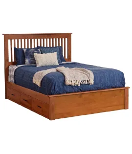 Williamsport Slat Bed with Underbed Storage To The Floor