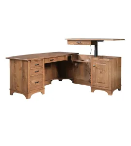 Finley L Corner Desk with Lift