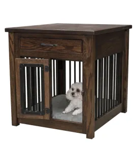 Macy Pet End Table with Aluminum Slats