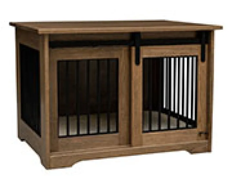 Wenden Pet Cabinet with Aluminum Slats