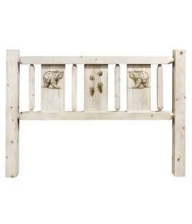 Homestead Headboard with Laser Engraved Design