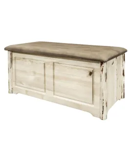 Montana Small Blanket Chest with Upholstered Top