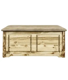Glacier Country Small Blanket Chest with Upholstered Top