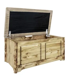 Glacier Country Small Blanket Chest with Upholstered Top