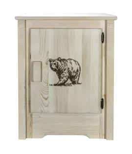 Homestead Accent Cabinet with Laser Engraved Design