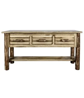 Glacier Country 3 Drawer Console Table