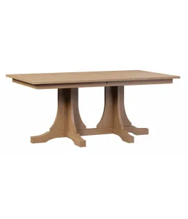 KK Mission Double Pedestal Dining Table