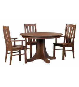 KK Mission Single Pedestal Dining Table