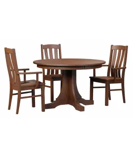 KK Mission Single Pedestal Dining Table