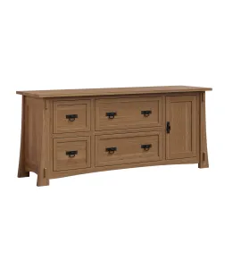 Modesto 4 Drawer 1 Door Credenza