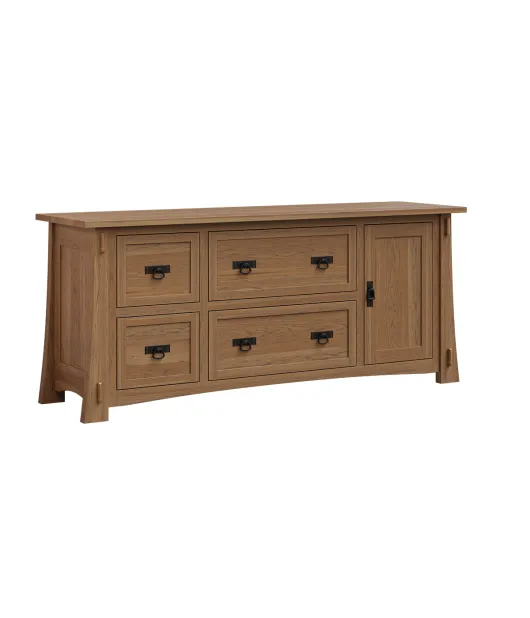 Modesto 4 Drawer 1 Door Credenza