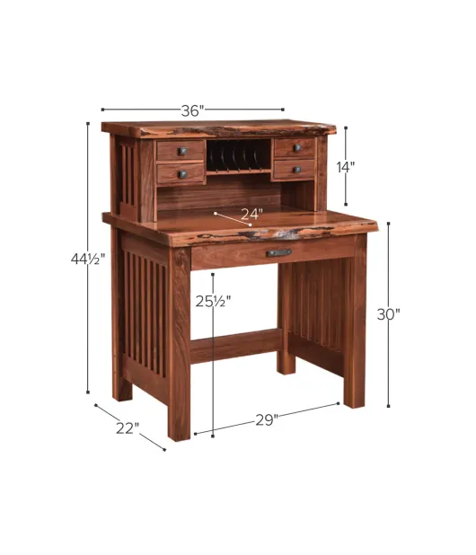 24"d JD's Deluxe Writing Desk