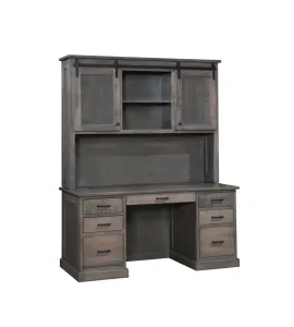 Urban Flat Top Desk with Hutch