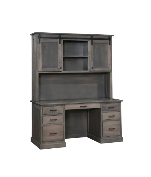Urban Flat Top Desk with Hutch