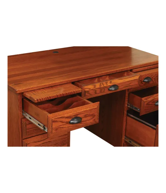30"d Traditional Flat Top Desk