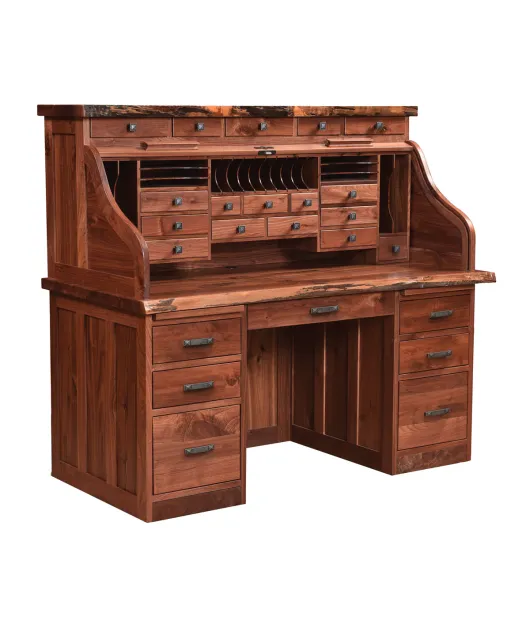 PW Mission Deluxe Rolltop Desk