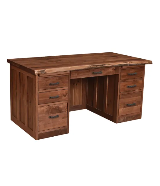 30"d Mission Flat Top Desk