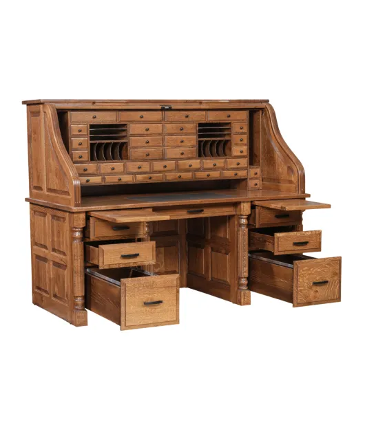72" President's Rolltop Desk