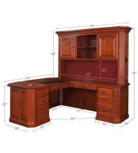 Fifth Avenue L-Desk with Hutch
