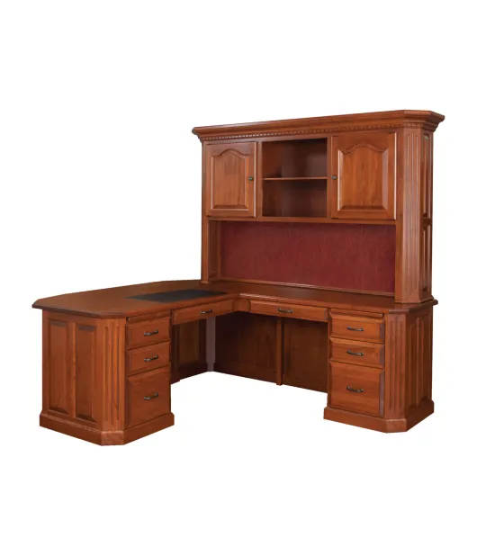 Fifth Avenue L-Desk with Hutch