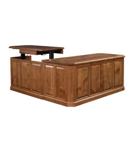 Fifth Avenue L-Desk with Adjustable Height