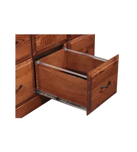 PW Traditional 8 Drawer File Credenza