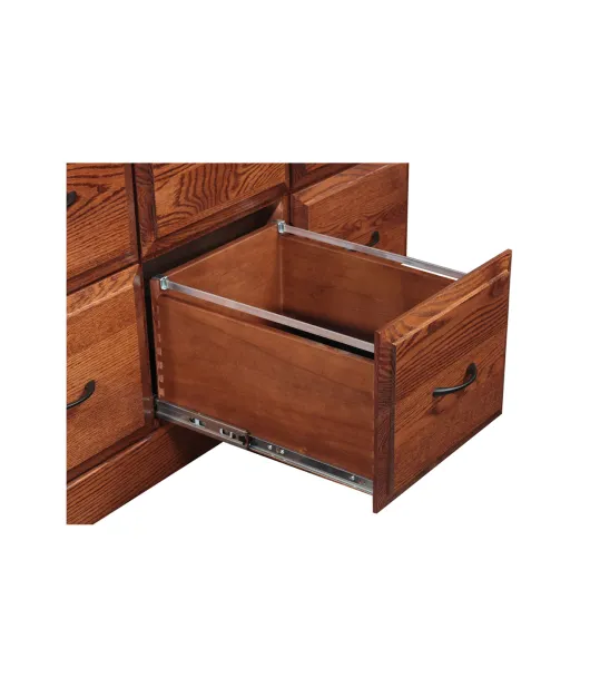 PW Traditional 8 Drawer File Credenza