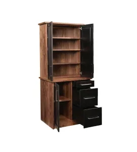 Edgewood File Cabinet with Bookcase Top