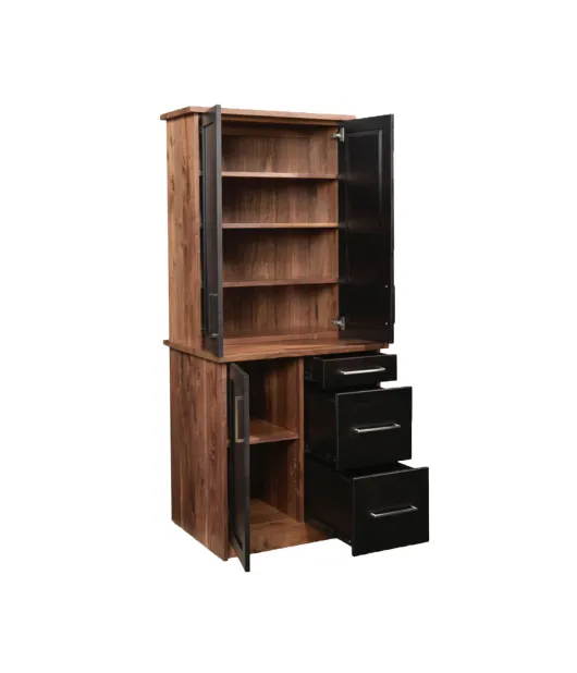 Edgewood File Cabinet with Bookcase Top