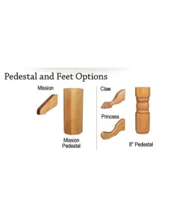 Single Pedestal 42&quot; Round Top Dining Table