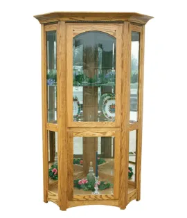 Royal Mission Corner Curio Cabinet
