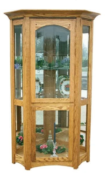 Royal Mission Corner Curio Cabinet
