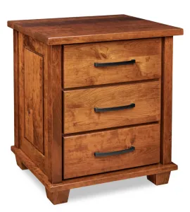 Monarch 3 Drawer Nightstand