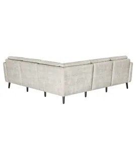Serene 5-Seat Tear Drop Arm Sectional 
