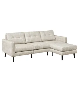 Serene Flat Arm Sofa with Chaise