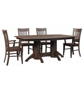 KK Shaker Double Pedestal Dining Table