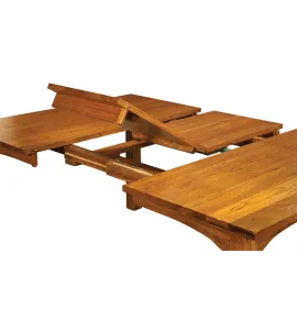 Shaker Mission with Straight Skirt Legged Dining Table