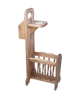 Sofa Mate with Magazine Rack &amp; Glass Stand