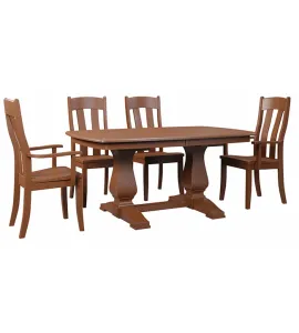 KK Stacy Double Pedestal Dining Table
