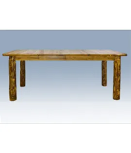 Glacier Country 4 Post Legged Dining Table with Leaves